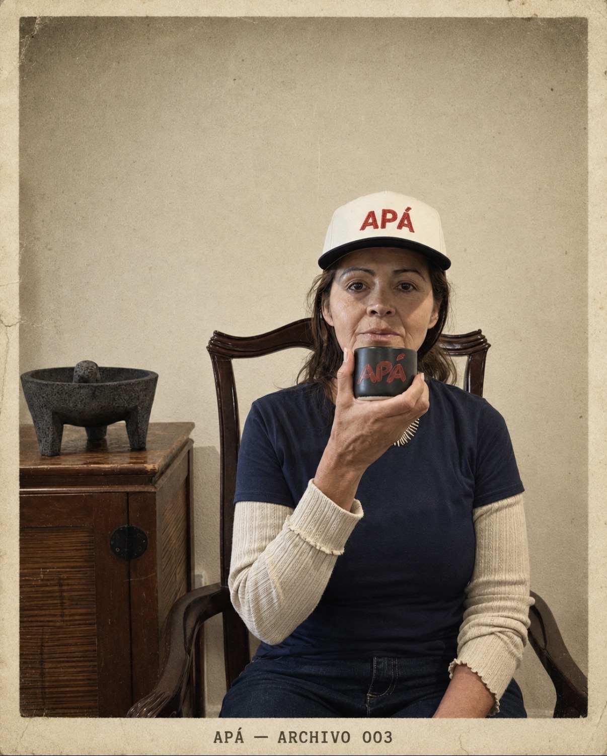 Archival photograph of the artist's mother.